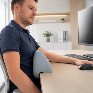 Cojín Ergonómico de Soporte para Escritorio, <span class=keywords><strong>Corrector</strong></span> de Postura Inclinada hacia Adelante de Gravedad Cero, Impermeable, Autolimpiante, de Espuma de PU - Product Image 1