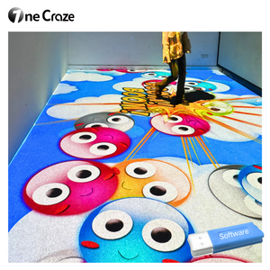 AR nhập vai tương tác tầng chiếu chiếu Trò chơi phần mềm + ladar hồng ngoại máy ảnh hỗn hợp phương tiện truyền thông sàn thiết bị quảng cáo - Product Image 1