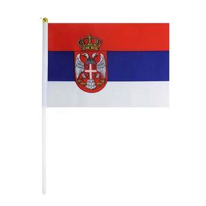 ธงเซอร์เบียสีแดง เหลือง น้ำเงิน ขาว สำหรับแฟนๆ ที่เชียร์กิจกรรมกีฬาระดับโลก ปี 2026 ผลิตภัณฑ์สั่งทำพิเศษ - Product Image 6