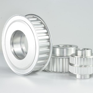 Poulie synchrone en aluminium 6061 sur mesure, alésage 10 mm pour composants de transmission industrielle de tour, support OEM - Product Image 3
