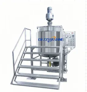 Easy Install Stainless Steel Liquid Storage Tank/High Quality Production Line Cosmetic/Industrial Mixer Steel Electric Heating