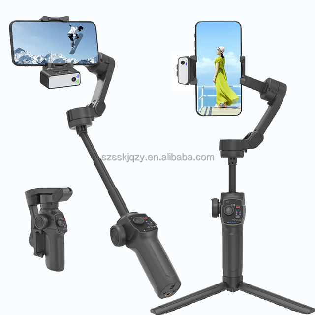 3-Axis Gimbal Stabilizer With Countdown Shooting Multi-Function Follow Pat Removable Battery Gimbals