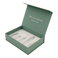 Cajas Cosméticas Magnéticas con Forro de Espuma Esponjosa y Logotipo Personalizado, para Cuidado de la Piel, Aceites Esenciales, Materiales Reciclados, Embalaje para Regalos y Artesanías