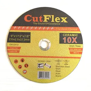 Outils abrasifs zhejiang premium disque de coupe en acier inoxydable, tuyau métallique disque de coupe disco de corte 4 1/2 disco de corte en métal