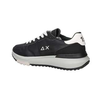 Baskets pour hommes Sun68 noires à talon de 3 cm style basketball - Product Image 5