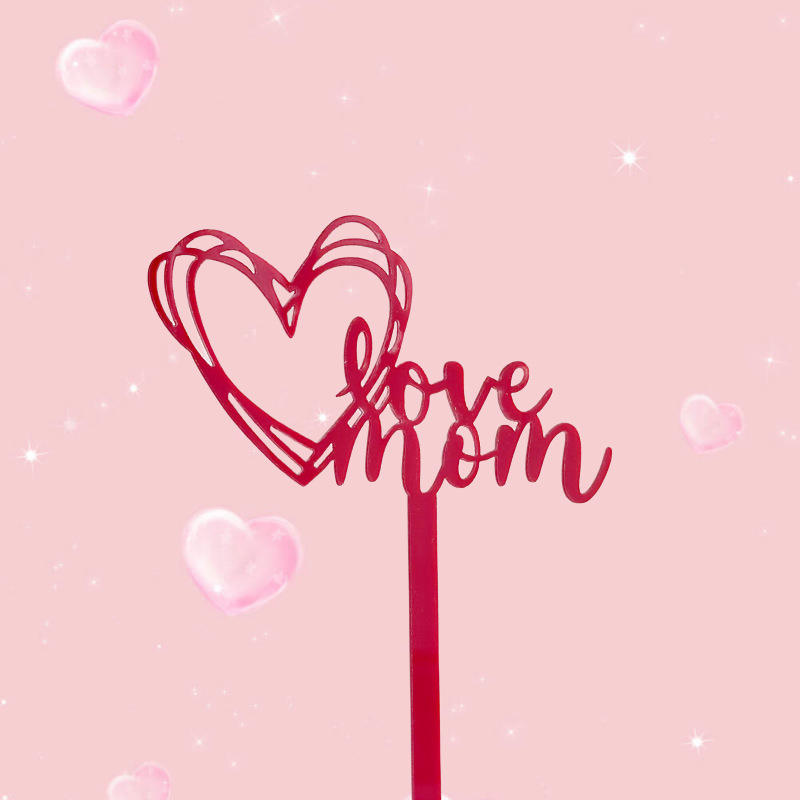 Cœur rouge, amour maman