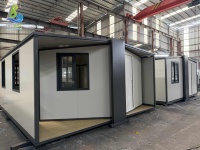 Maison préfabriquée pliable et extensible de 20 pieds, unité de logement modulaire portable en conteneur