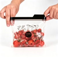 Herbruikbare voedselzakjes, BPA-vrij, lekvrij, hersluitbaar, voor fruit, snacks en maaltijdvoorbereiding
