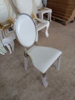 Chaise de salle à manger moderne en acier inoxydable avec finition dorée pour salon, banquets, mariages, fêtes, hôtels, tentes extérieures, tables