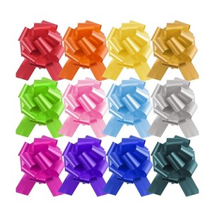 Eco Friendly Metallic Solid Plastic Pull Bow <b>Gift</b> Bow for Retail Packaging Holiday <b>Gift</b> <b>Box</b> Decoration - Product Image 5