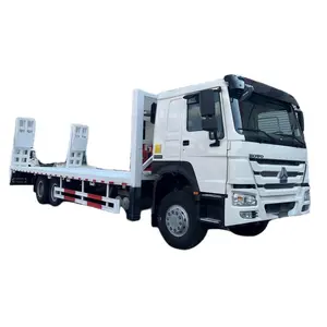 Camion à plat de transport de roues de Howo 6x4 25ton 10 de prix usine pour l'excavatrice de la livraison