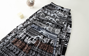 OEM Loose Summer Beach <strong>Shorts</strong> Thailand Elephant Print <strong>Knee</strong> <strong>Length</strong> <strong>Casual</strong> Pants Drawstring High Waist <strong>Lady</strong> Fashion <strong>Shorts</strong> - Product Image 5