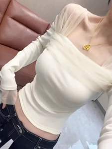 Maglioni Bianchi da Donna con Colletto Quadrato, Modellanti, Sexy e alla Moda con <span class=keywords><strong>Pizzo</strong></span>, Vendita all'Ingrosso Droma - Product Image 5