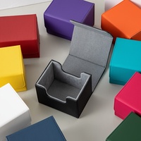 Boîte de rangement pour cartes MIO Commander en cuir PU, capacité 100+ cartes, pour les joueurs de jeux de cartes TCG