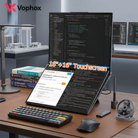 OEM 16+16 Inch Dual Screen Laptop Intel Core I7 I5 12450H Coding Programming Workstation 3D Modeling Notebook Computer Wholesale