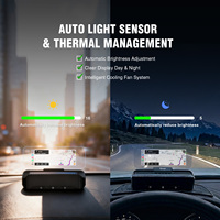 VIVIHUD Écran de Conduite Portable Universel Intelligent GPS Électronique OBD 2,99 Pouces Android Auto Carplay HUD Affichage Tête Haute