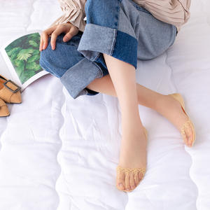 لا تظهر عدم الانزلاق المطرزة شبكة الدانتيل الجوارب المرأة الجوارب غير مرئية - Product Image 2