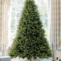Sapin de Noël Artificiel Haut de Gamme 1,2m-3m Moderne avec Support Métallique, Fabrication Usine, Décoration Personnalisée en PE Mixte