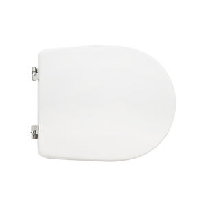 Asiento de inodoro para Incea Cloud Shape 6 WC, blanco, con bisagras de lazo, 34 cm de ancho, 41 cm de largo - Product Image 1