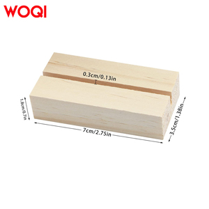 WOQI Espositore Multifunzione in <span class=keywords><strong>Legno</strong></span> Rustico per Cartelli, Porta Foto per Caffè, Buffet, Matrimoni, Negozi, Regali Aziendali - Product Image 3