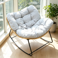 Fauteuil à bascule, chaise inclinable, chaise en rotin pour la maison, le jardin, le salon, le balcon, chaise à bascule de loisirs d'extérieur, chaise de jardin