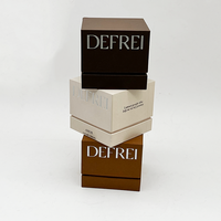 Boîte cadeau en papier rigide de luxe personnalisée, vente en gros, boîte à parfum vide avec base et couvercle, boîte à bougie parfumée