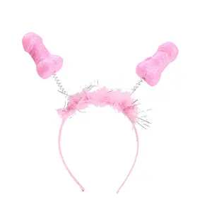 Hen Đảng Bachelorette Headband Kit Đám Cưới Đảng Cô Dâu Để Có Đạo Cụ Long Lanh Màu Hồng Willy boppers Headband Hen Đảng Nguồn Cung Cấp