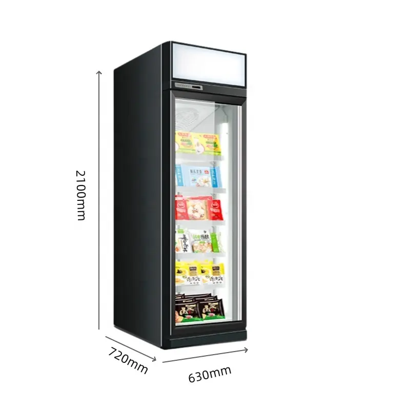 Convenience Store Equipment Supermarket Display Cooler Chillier Vitrine Refrigerator for Efficient Storage