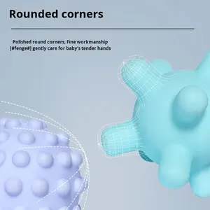 Bán buôn bé giáo dục mềm cao su tay nắm bóng Manhattan cảm ứng nhận thức massage đồ chơi qua biên giới có thể truy cập - Product Image 3