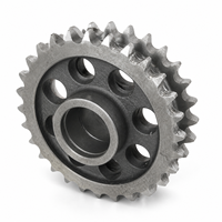 Pignon de chaîne à rouleaux double avec structure de moyeu pour équipement de manutention