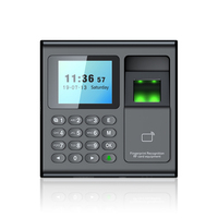 Sistema de Control de Asistencia ANRUX WH-TA3 con Huella Dactilar Biométrica y Contraseña, Lector de Tarjetas RFID, Pantalla TFT de 1.77'', Informes USB