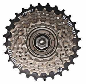 <span class=keywords><strong>Cassette</strong></span> <span class=keywords><strong>Shimano</strong></span> Tourney TZ500 <span class=keywords><strong>6</strong></span> <span class=keywords><strong>vitesses</strong></span> 7 <span class=keywords><strong>vitesses</strong></span>, roue libre pour VTT, pignon en métal fileté 14-28/34T, original - Product Image 2