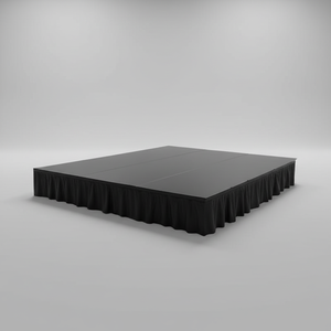 Plateforme de scène robuste 4'x8' facile à installer, scène de concert portable avec roues pour location - Product Image 6
