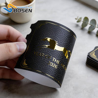 Etiquetas de Vinilo Impresas Personalizadas a Prueba de Agua para Alimentos, Etiquetas Troqueladas para Cajas de Embalaje de Café y Bebidas