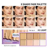 Palette de maquillage crémeuse mate à haute couvrance, fond de teint vegan