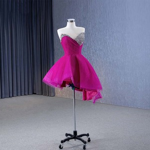 <b>Vintage</b> Layering Pink Diamond Two Wear Party <b>Ball</b> <b>Gown</b> Evening Dresses Jancember Rsm231068 - Product Image 5