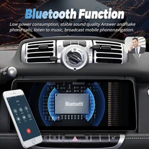Autoradio avec écran QLED Android 13 de 12,3 pouces, lecteur vidéo, stéréo pour Benz Smart Fortwo 2011-2015, GPS, multimédia, Carplay, unité principale - Product Image 4