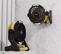 Ventilateur de table 10000 mAh pour camping, intérieur et extérieur, mini ventilateur de bureau autonome avec lumière, OEM ODM