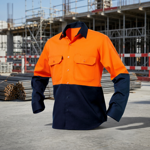 Uniformes de Trabajo de Algodón 100% Baratos al por Mayor, Antiarrugas y Transpirables, Tallas Grandes, Estándar Australiano - Product Image 2