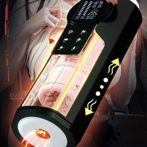 振動伸縮式ボイスポケットプッシー男性バイブレーターカップ自動男性マスターベーター大人のおもちゃ男性の大人のおもちゃ - Product Image 2