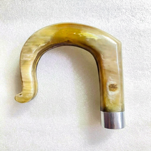 Empuñadura de cuerno de carnero de alta calidad hecha a mano, 100% natural, para bastones de madera de lujo. - Product Image 1