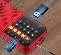 Tragbarer Mini-Digitallautsprecher mit FM-Radio und Taschenlampe Stereo Tragbares Radio