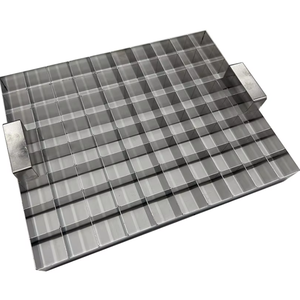 ถาดตัดบราวนี่ 80 ช่อง ทำจากสแตนเลสอย่างดี ปลอดภัยสำหรับอาหาร ไม่ติดกระทะ ใช้สำหรับตัดเค้ก ฟัดจ์ และบาร์ให้เป็นชิ้นสี่เหลี่ยมอย่างสม่ำเสมอ - Product Image 3