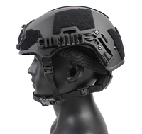 Casque tactique Wendy EX de protection de sécurité extérieure en ABS de 7mm d'épaisseur avec rails Wendy 3.0 et coussinets en mousse à mémoire de forme