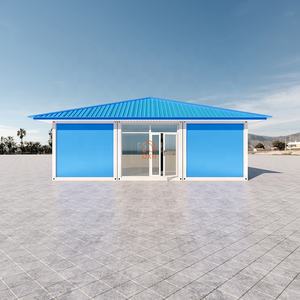 Fournisseurs DXH Chine – Bâtiment préfabriqué en panneaux sandwich de 20 et 40 pieds, conteneur plat préfabriqué, espace de travail, bureau, salle de réunion - Product Image 4