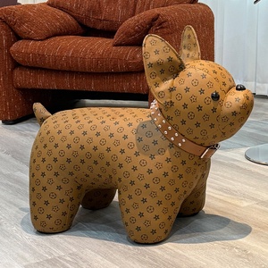 Tabouret en forme de <span class=keywords><strong>bouledogue</strong></span> français, repose-pieds créatif en forme d'animal, tabouret pour enfant pour changer de chaussures et chaise de loisirs pour la décoration intérieure et le mobilier domestique - Product Image 4