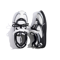 Chaussures décontractées GAT respirantes pour hommes, en maille PU, semelle colorblock, toutes saisons, style skate, fabrication Wenzhou, OEM, RTS, faible MOQ, vente en gros