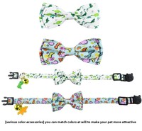 Collier pour chat en laine de créateur, monochrome, mignon, avec nœud papillon et clochette, style décontracté, accessoire toutes saisons
