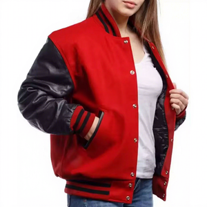 Chaqueta Varsity Personalizada para Mujer, Ropa Deportiva Retro Universitaria, Chaqueta Deportiva Personalizada, Chaqueta Elegante para Mujer - Product Image 1