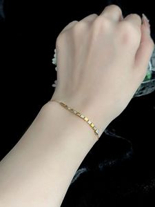 Pulsera de Serpiente de Oro Real de 18k de Lujo Xinfly con Diamante Natural de 0.13ct, Pulseras de Cadena y Eslabones Finos, Bonitas para Damas - Product Image 5